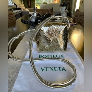Bottega Veneta mini cassette camera bag
